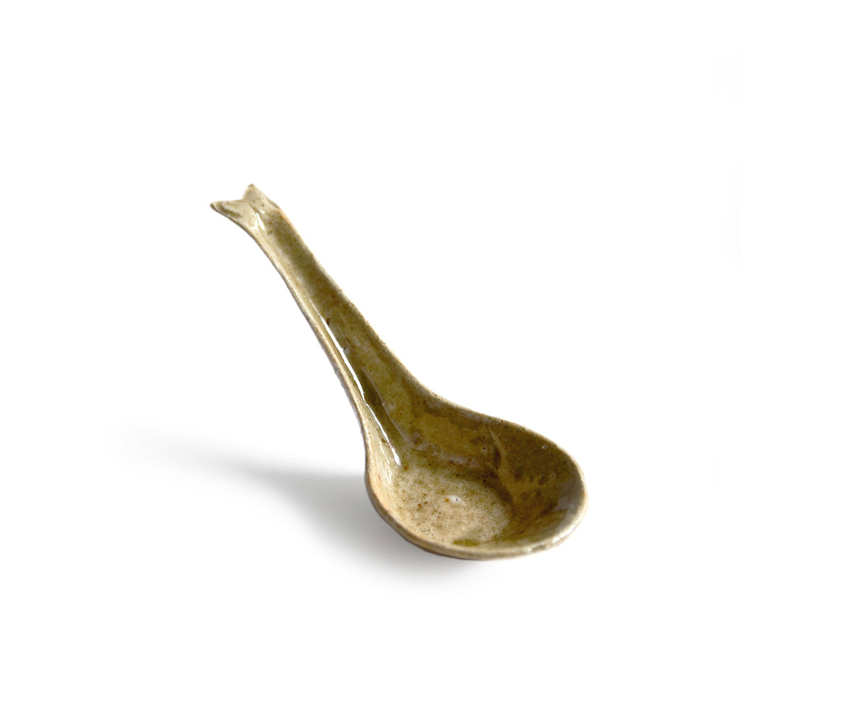 日渓美佐江　spiral spoon 真鍮 Azmaya_Ceramic_Soup_Spoon_Pine