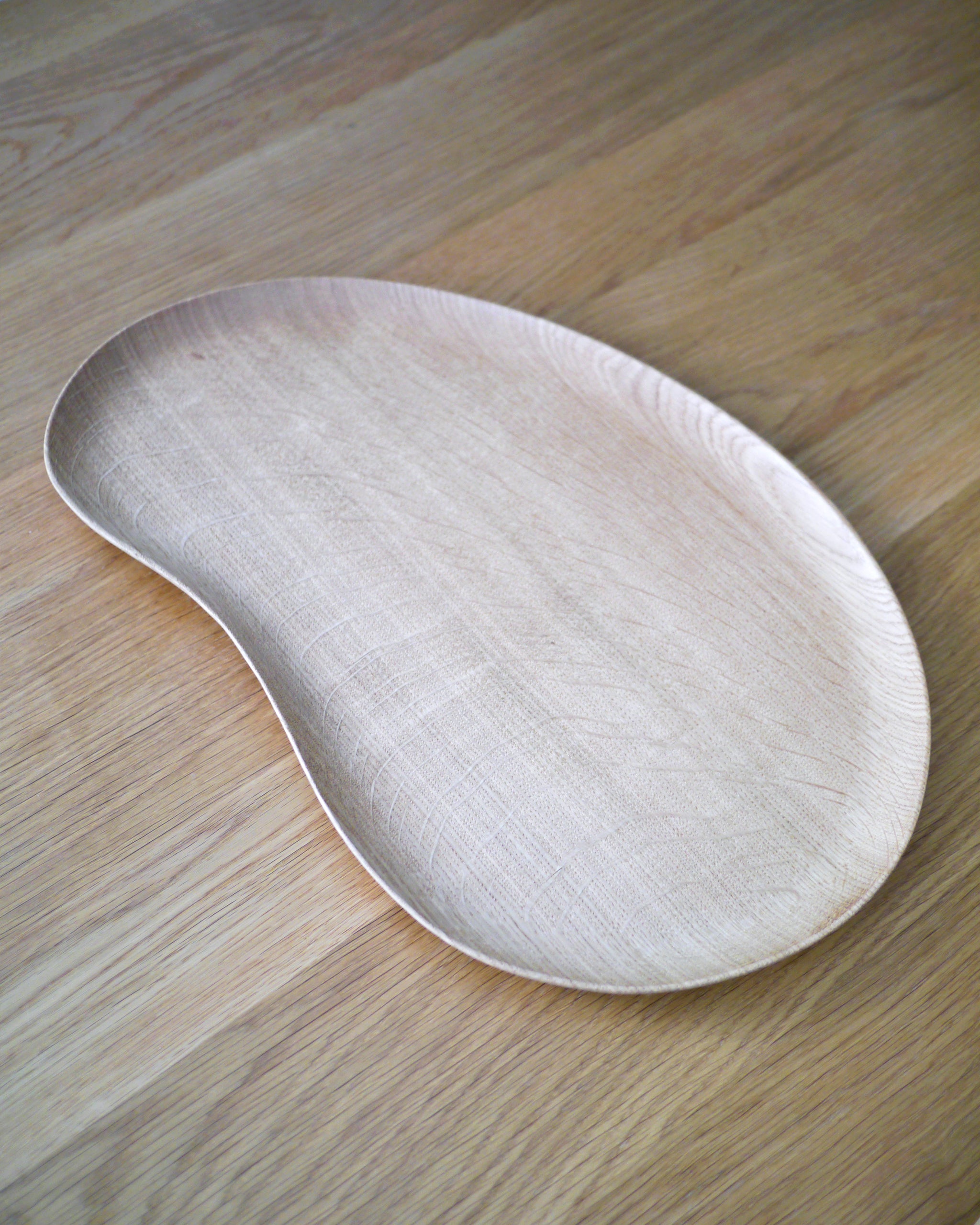 Reclaimed White Oak Wood Tray - Bean Large – Nalata Nalata