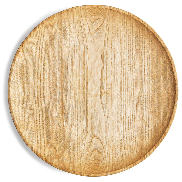 Large Chestnut Round Tray - Nano Glass Finish (OUT OF STOCK)