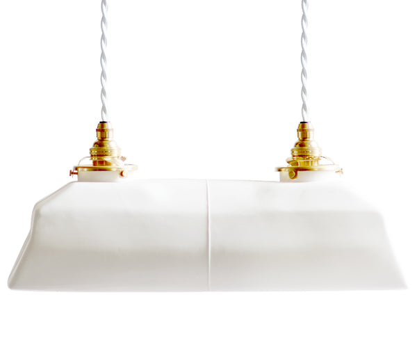 Porcelain Pendant - Polygon Double M