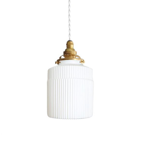 Porcelain Pendant - Stepped Bottle