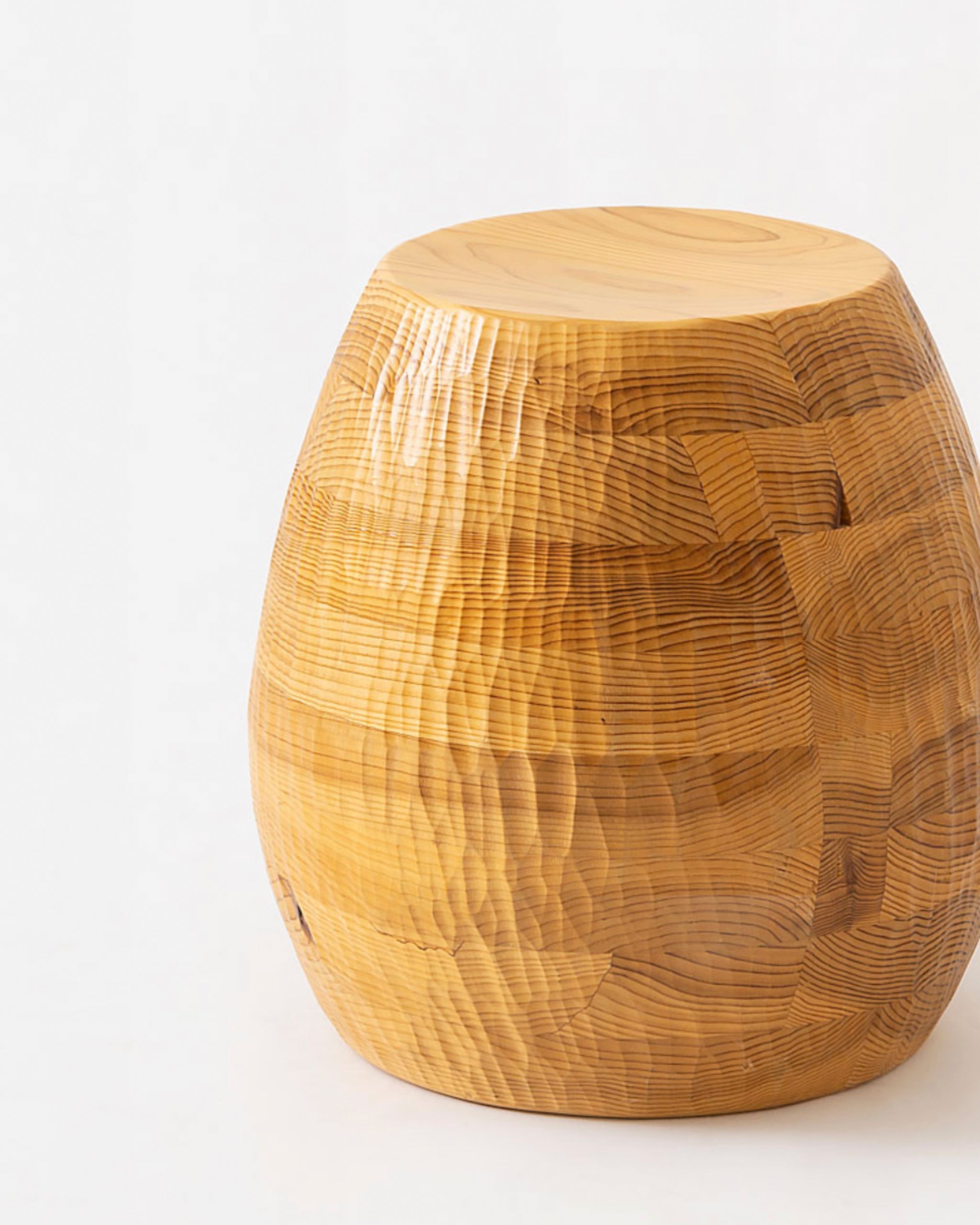 Wavok Stool and Side Table - Japanese Cedar – Nalata Nalata
