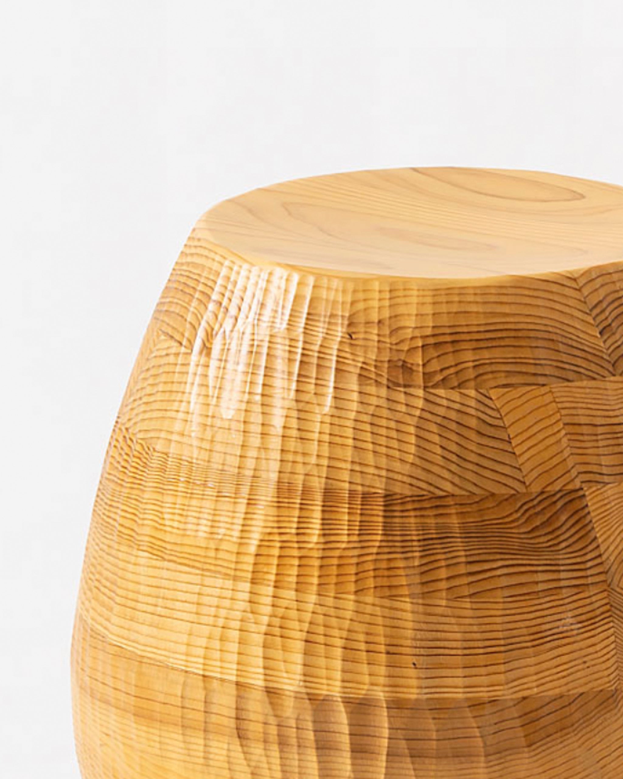 Wavok Stool and Side Table - Japanese Cedar – Nalata Nalata