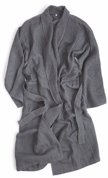 Air Waffle Bathrobe - Grey