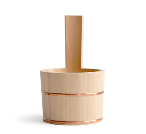 Hinoki Bath Pail with Handle