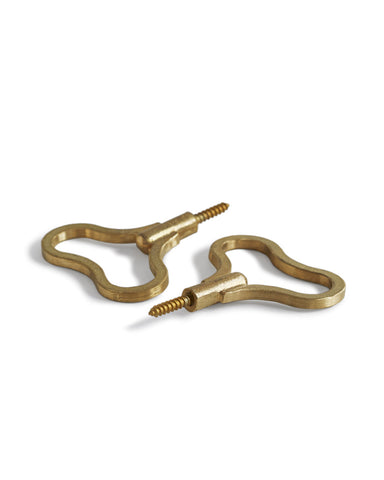 Brass Bean Hooks - Large
