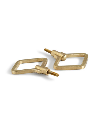 Brass Diamond Hooks - Large