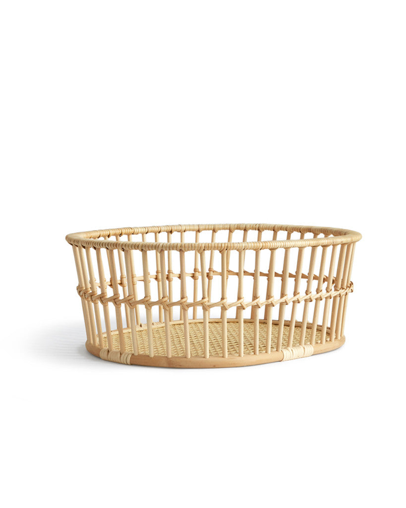 Riu Ribbon rattan basket bag - メルカリ