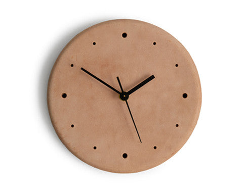 Leather Clock