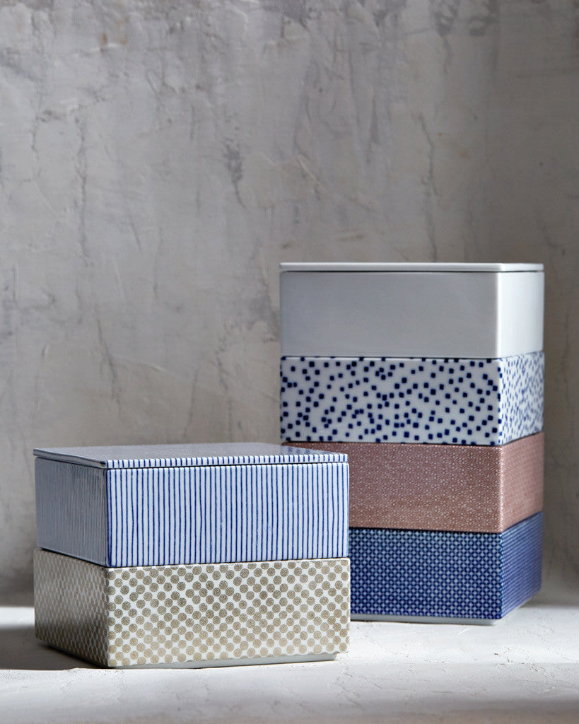 Porcelain Box - Blue Stripe – Nalata Nalata