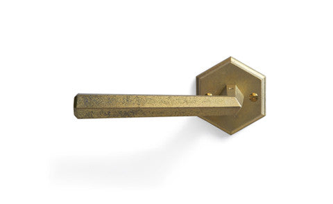 Door Handle and Mortise - 'Hexagon' Lever