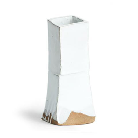 White Twist Vase