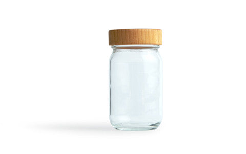 Wood Lid Jar - Small