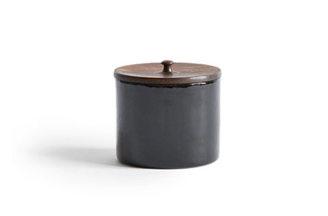 Wood and Enamel Salt Cellar (OUT OF STOCK)