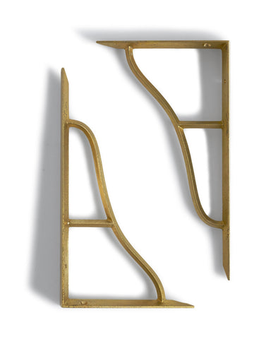 Brass Shelf Brackets - Large