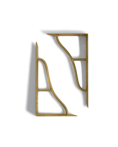 Brass Shelf Brackets - Small