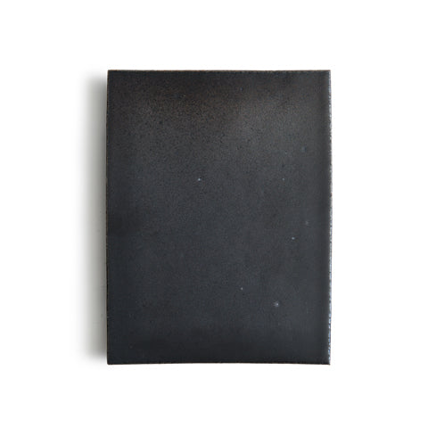 Black Raised Ceramic Tray - Wide