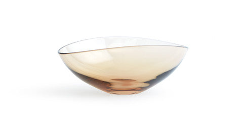 Glass Lotus Bowl Small - Amber (OUT OF STOCK)