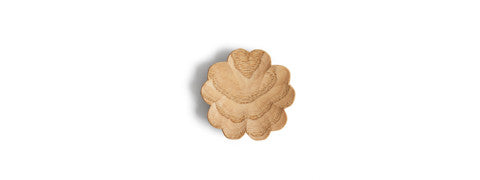 Carved Chestnut Dish - Sakura (OUT OF STOCK)