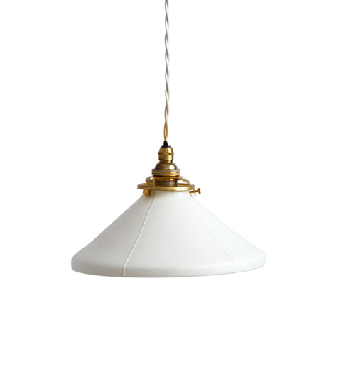 Porcelain Pendant - Fine Line Cone M