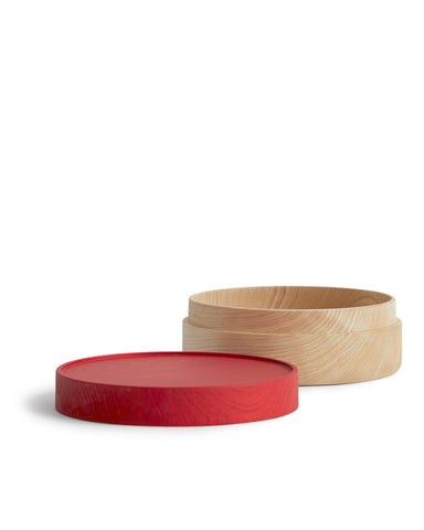 "Hako" Soji Wide Red Containers