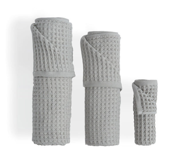 Air Waffle Towels - Gray