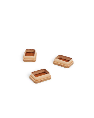 Set of 3 Shoes by Artek and Hender Scheme on white background