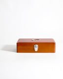 Closed Tsuga Wood Toolbox by Classiky on a gray background