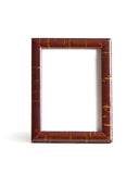 Portrait standing wooden picture frame by Denshiro in cabinet size on a white background