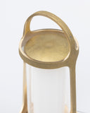 Up-close of handle on Arc lantern by Futagami on a gray background