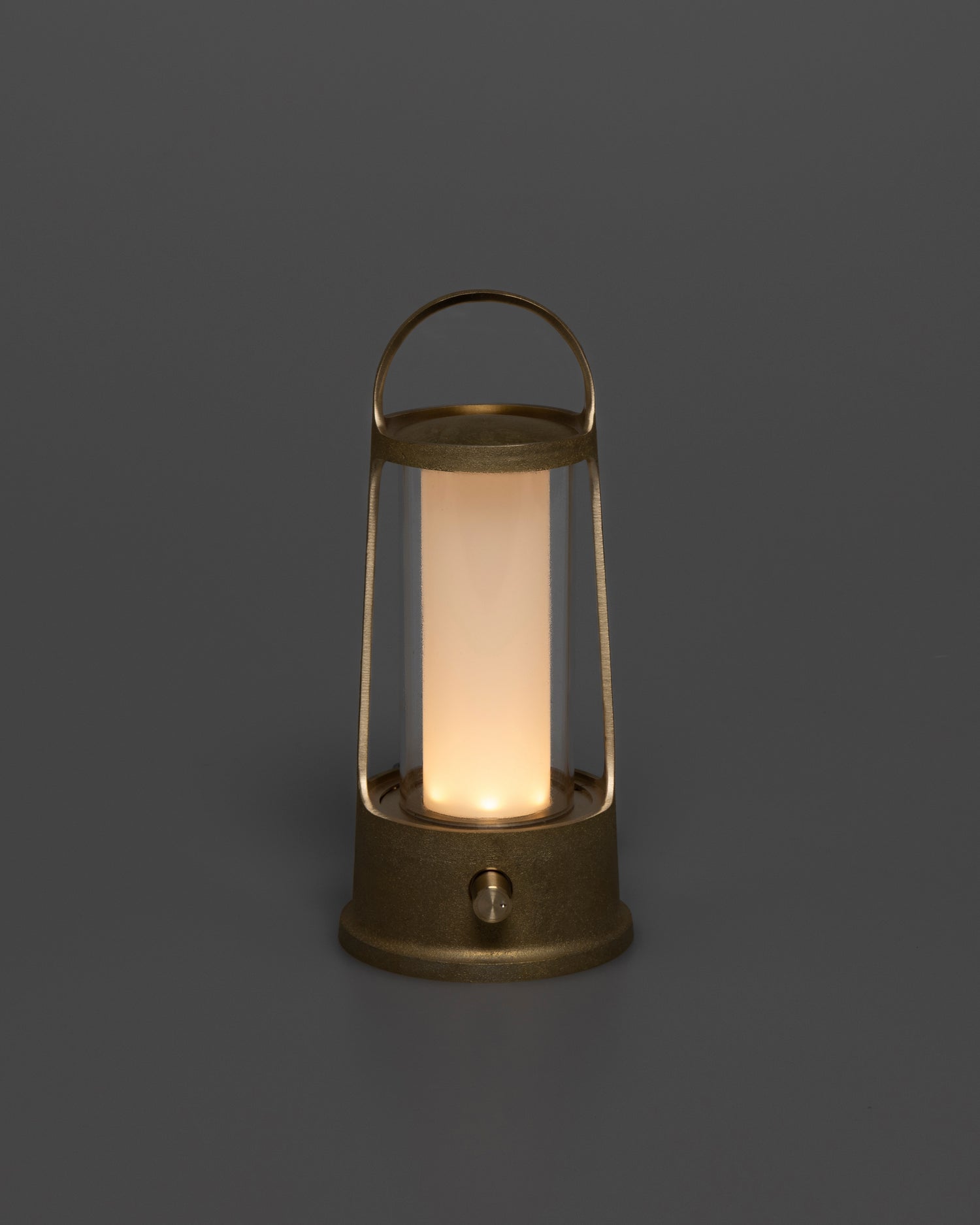 Arc lantern by Futagami light on on a gray background