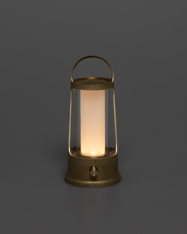 Arc lantern by Futagami light on on a gray background