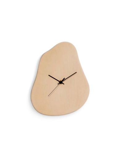 Leather Clock by Hender Scheme on a white background