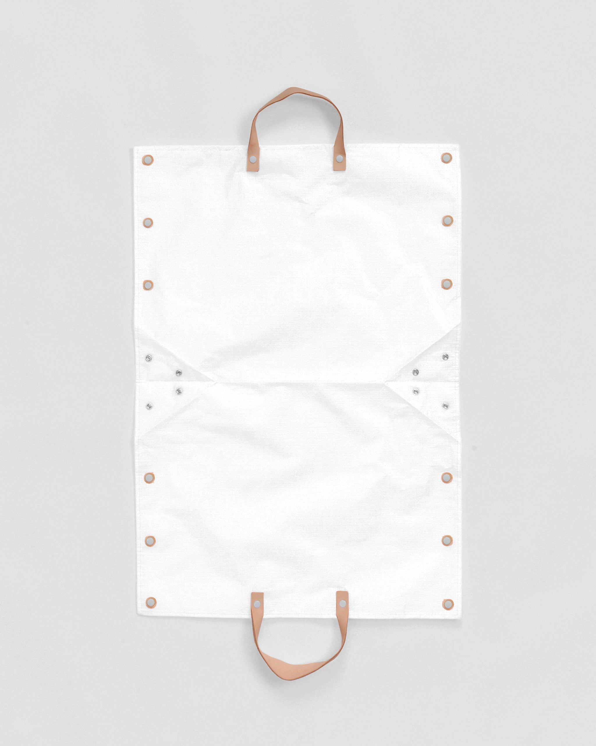 Flat image of an open Hender Scheme picnic bag for couple.