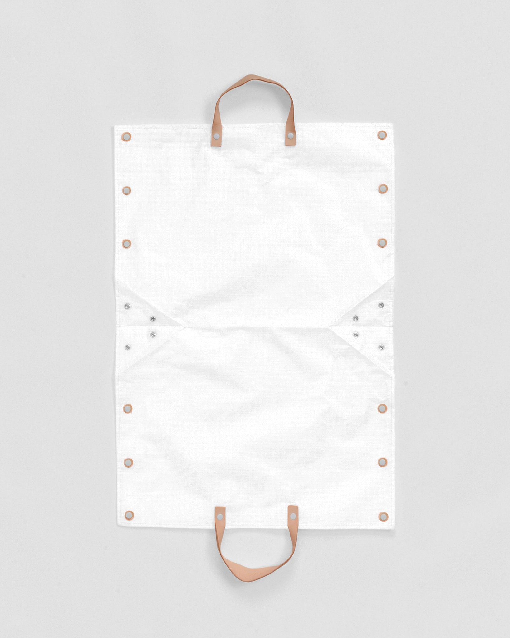 Flat image of an open Hender Scheme picnic bag for couple.