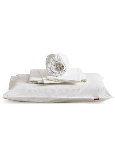 Cotton Sheet Set - King: 2 Pillow Cases, 1 Flat Sheet, 1 Fitted Sheet