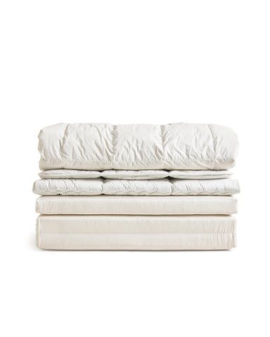 Futon Bundle - Single: Floor Pad, Mattress Pad, Duvet