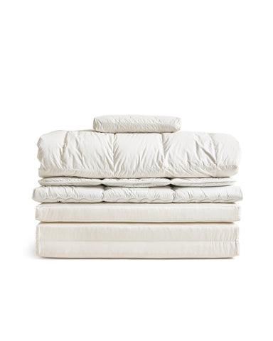 Futon Bundle - Single: Floor Pad, Mattress Pad, Duvet, Pillow