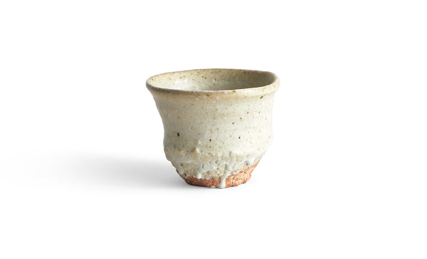 Anagama No.38 - White Sake Cup - Wide (OUT OF STOCK)