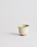 Anagama No.38 - White Sake Cup - Wide