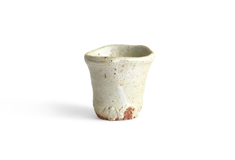 Anagama No.39 - White Sake Cup - Tall