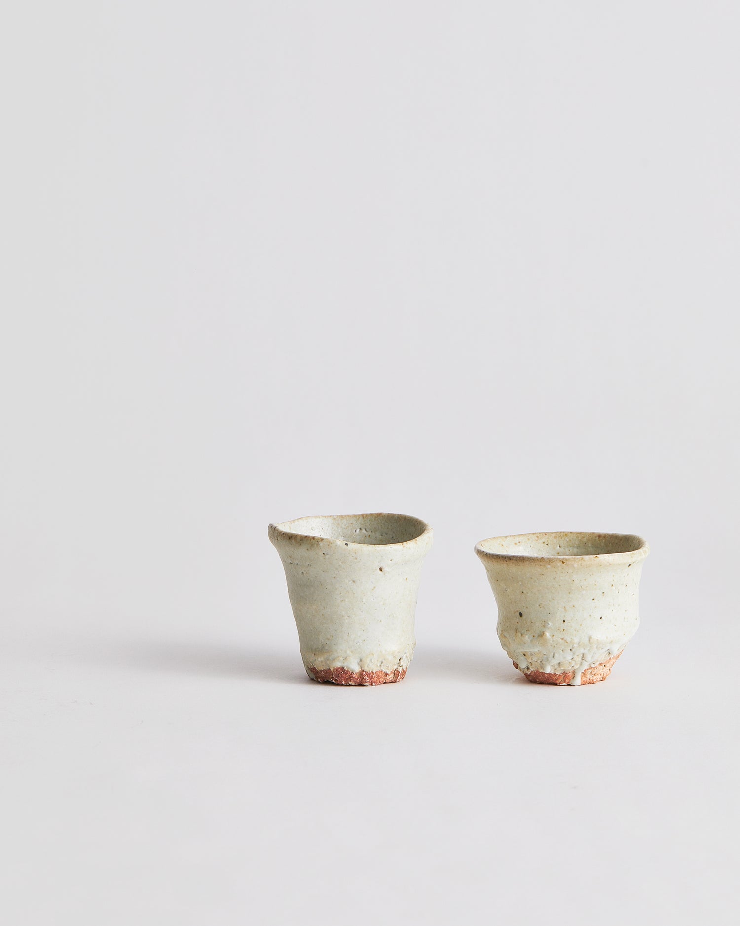 Anagama No.38 - White Sake Cup - Wide