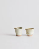 Anagama No.39 - White Sake Cup - Tall