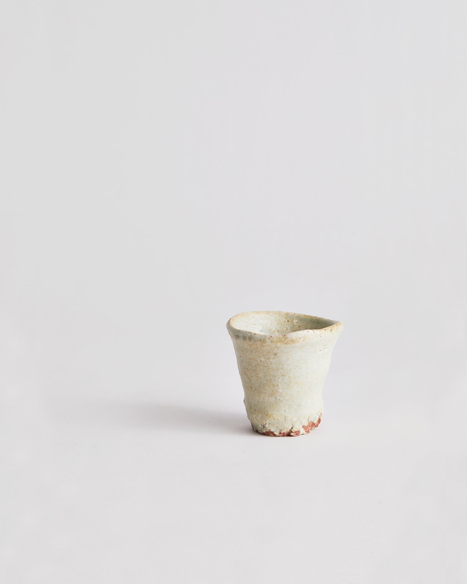 Anagama No.39 - White Sake Cup - Tall