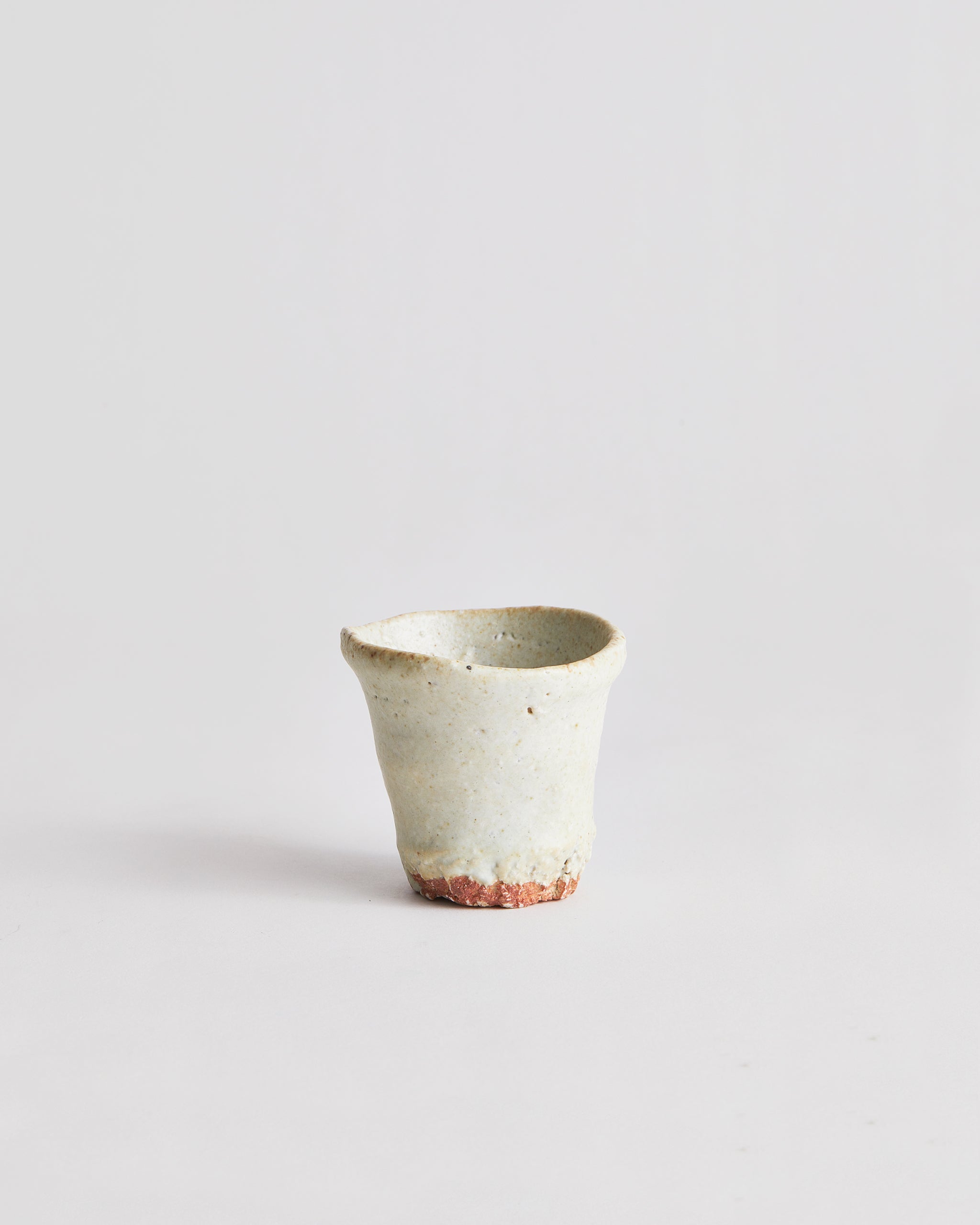 Anagama No.39 - White Sake Cup - Tall