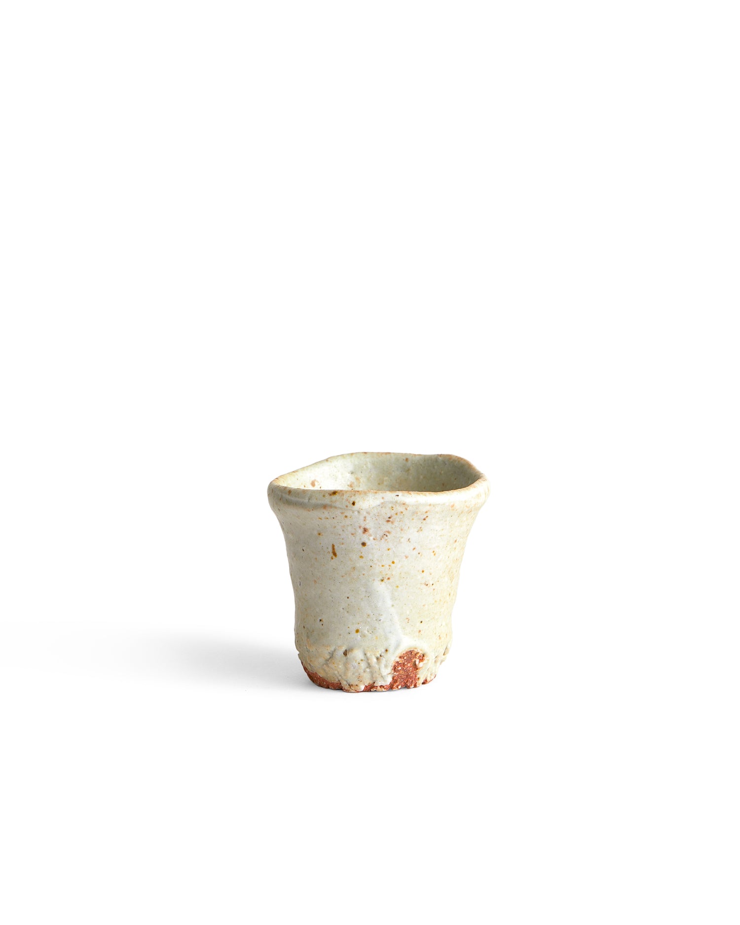 Anagama No.39 - White Sake Cup - Tall