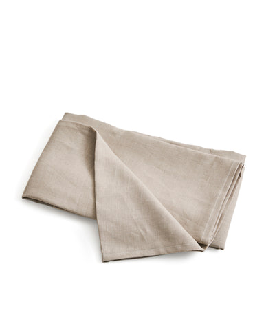 Unbleached Linen Sheets - Flat Sheet - Queen