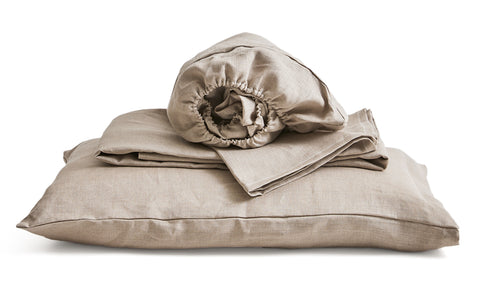 Unbleached Linen Sheet Set