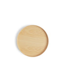 Silhouetted hinoki tray of magewa tray table 350 against white background.