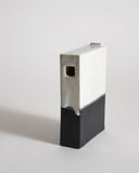 Black and White Hanging Vase by Masanobu Ando on a gray background